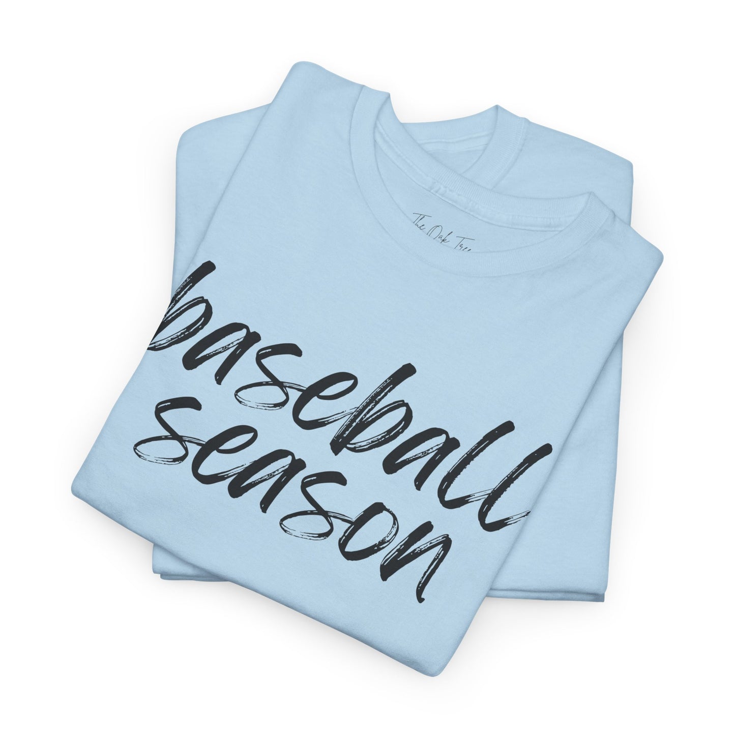 Baseball Season- Black Text Tee