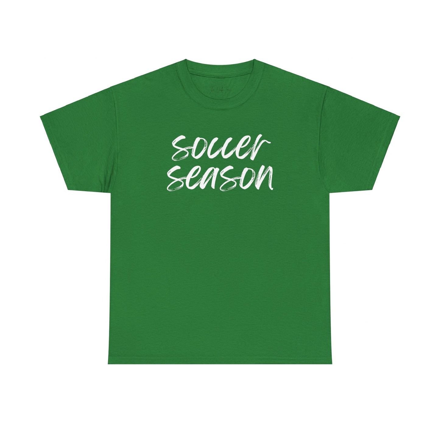 Soccer Season- White Text Tee