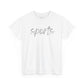 Sports- Grey Text Tee