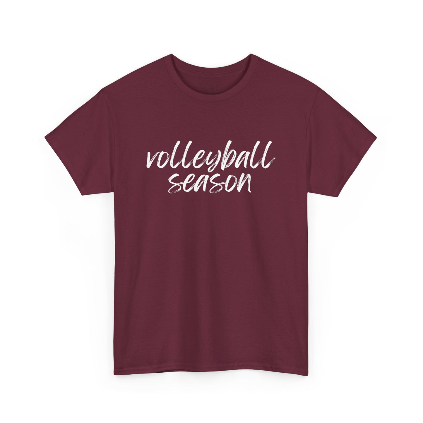 Volleyball Season- White Text Tee