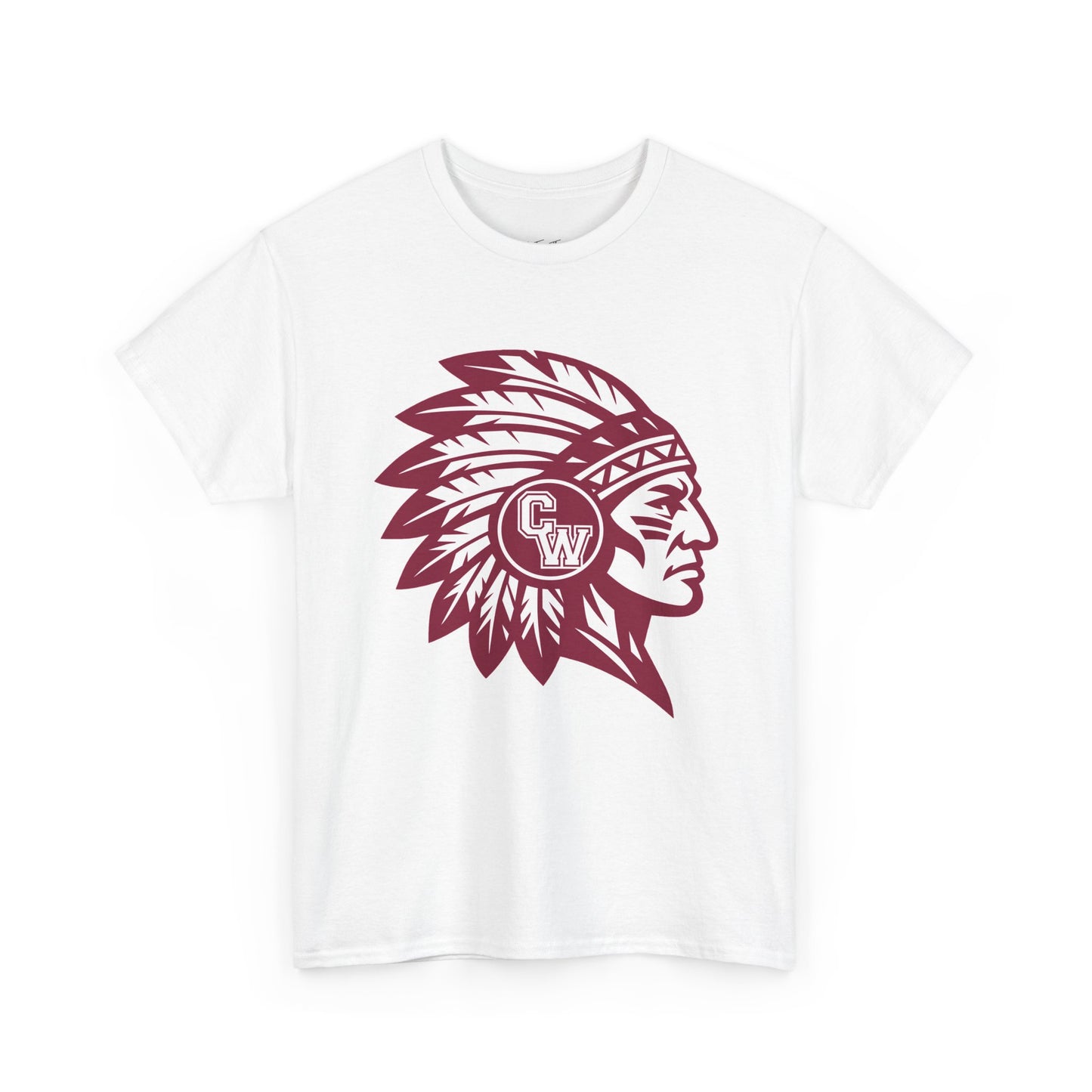 CW Indians Logo T-Shirt — CW Maroon Graphic Tee