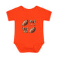 Baby Bodysuit — Football & Bow Pattern Infant Onesie (Cute Game Day Outfit)