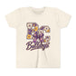 Youth Tee Bloom- Carroll Bulldogs Floral   — Purple & Gold School Spirit Shirt