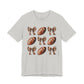 Football & Bows Tee — Cute Game Day Shirt for Fans & Moms