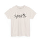 Sports- Black Text Tee