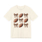 Football & Bows Tee — Cute Game Day Shirt for Fans & Moms