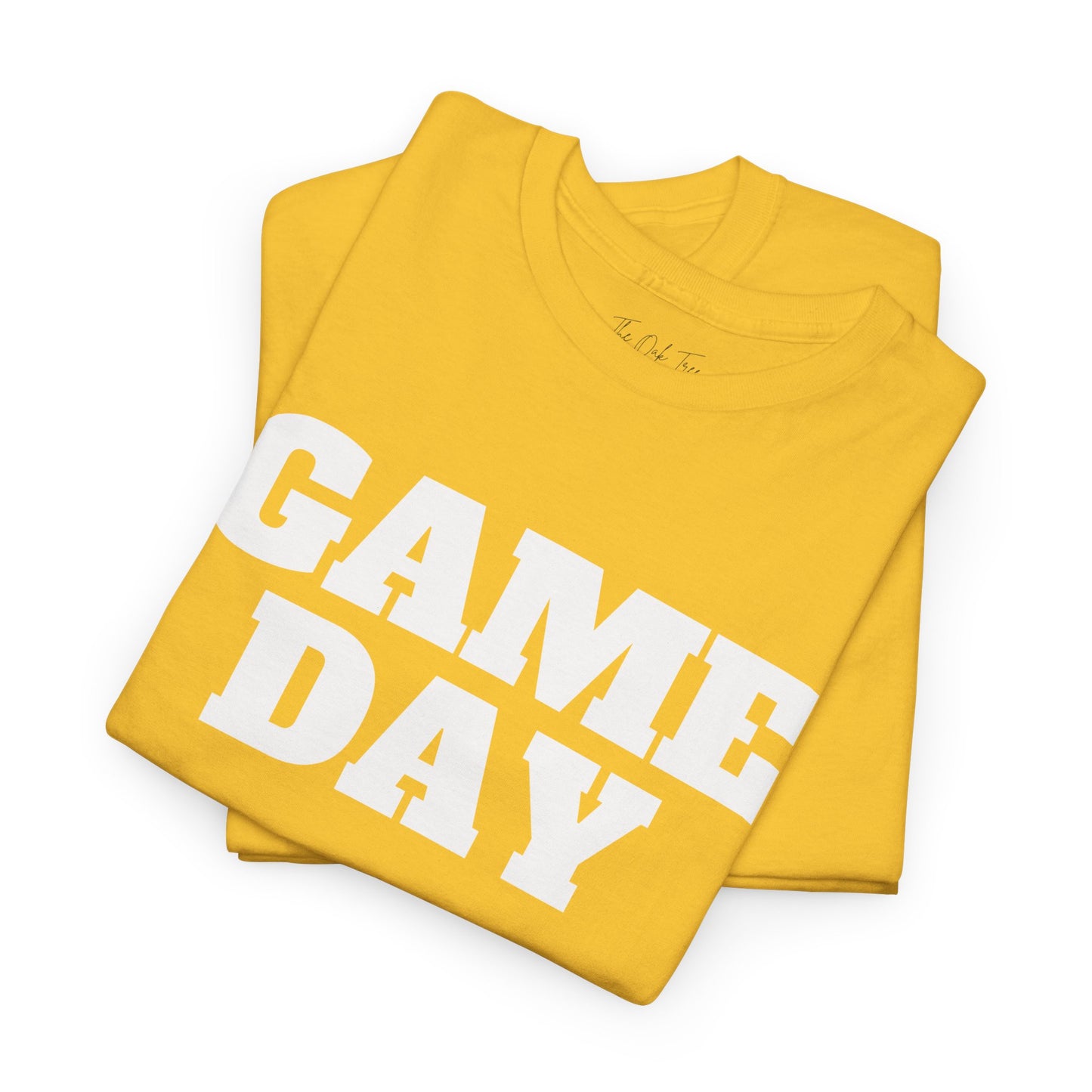 Game Day- White Text Tee