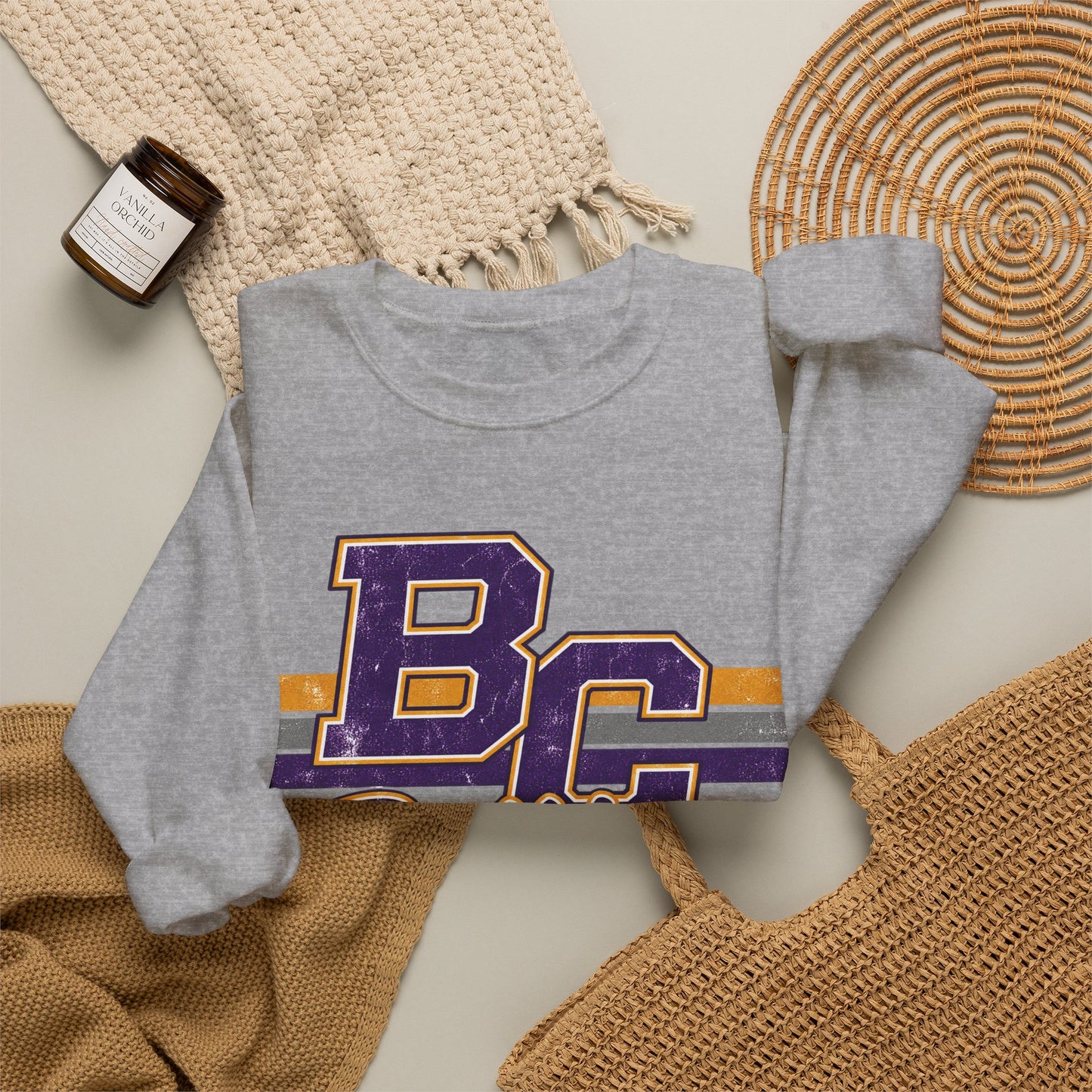 Bloom-Carroll Bulldogs Retro Crewneck Sweatshirt