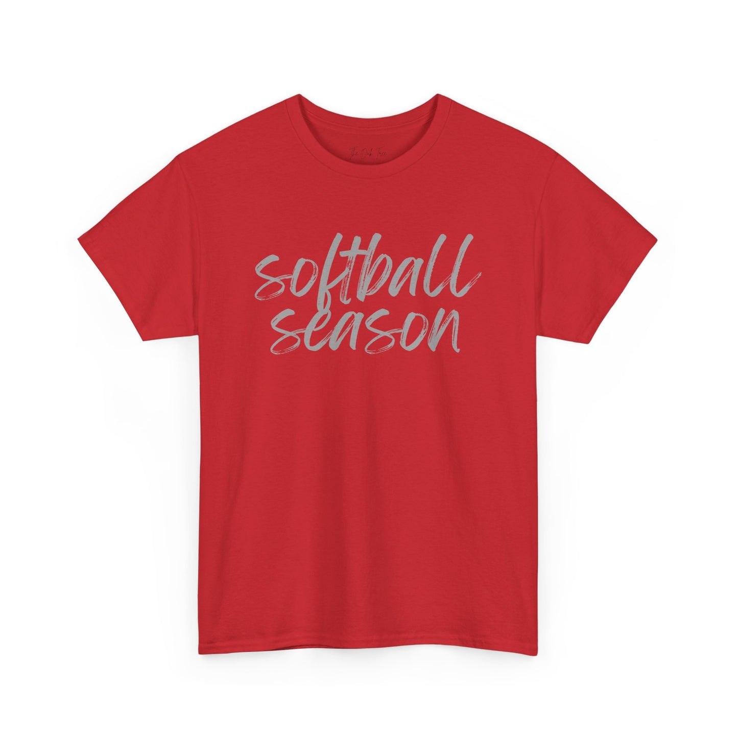 Softball Season- Grey Text Tee