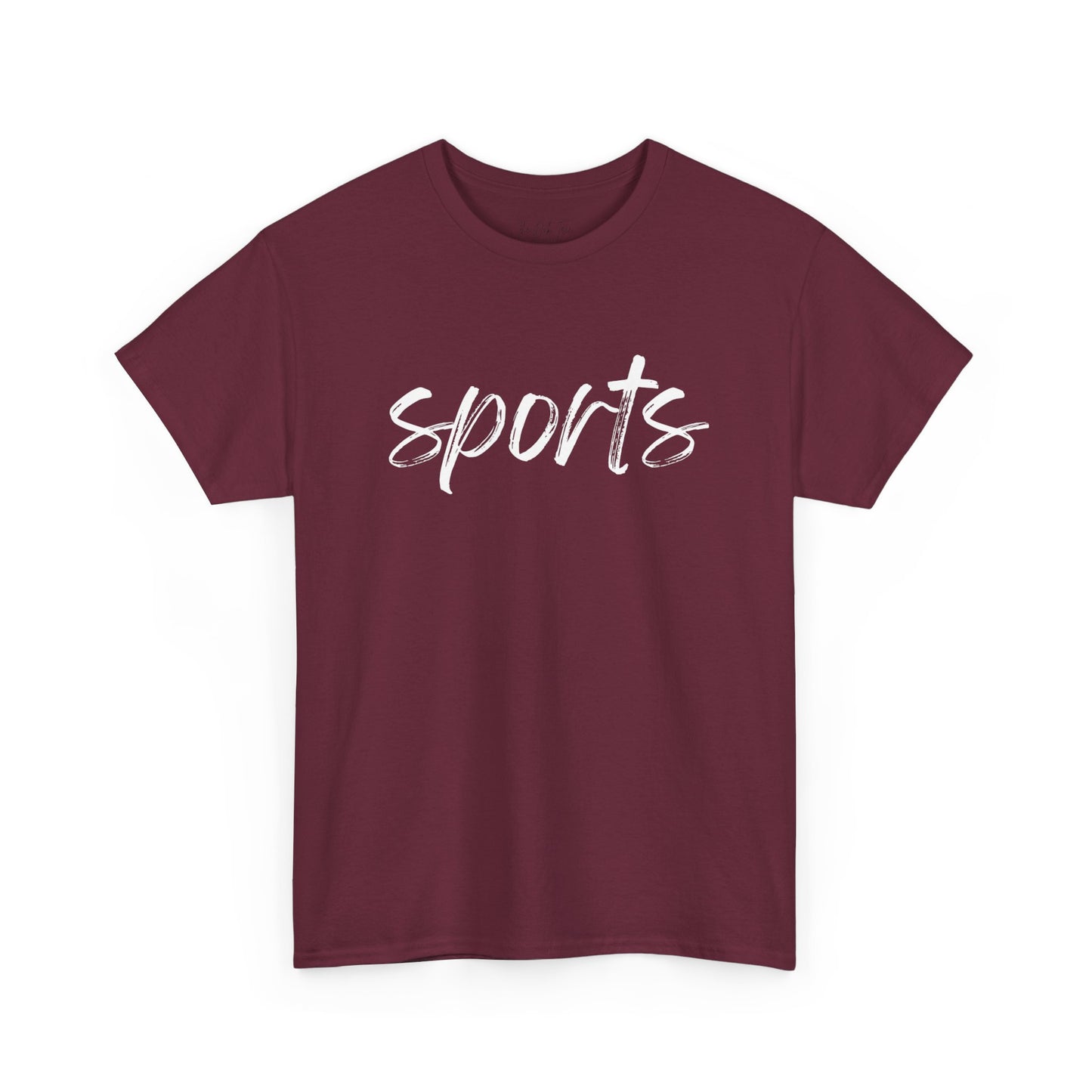 Sports- White Text Tee