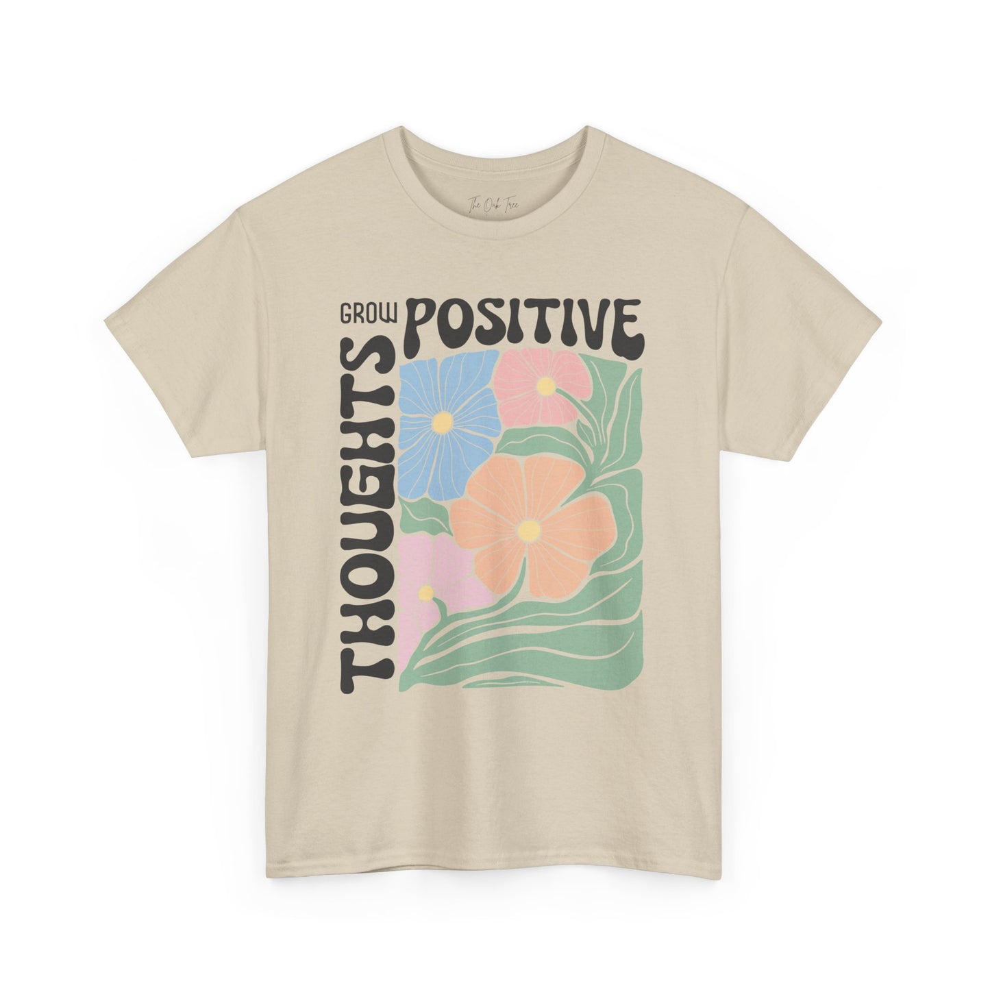 Grow Positive Thoughts Unisex Heavy Cotton Tee