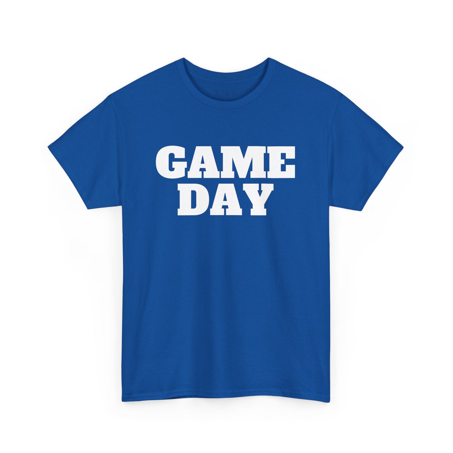 Game Day- White Text Tee