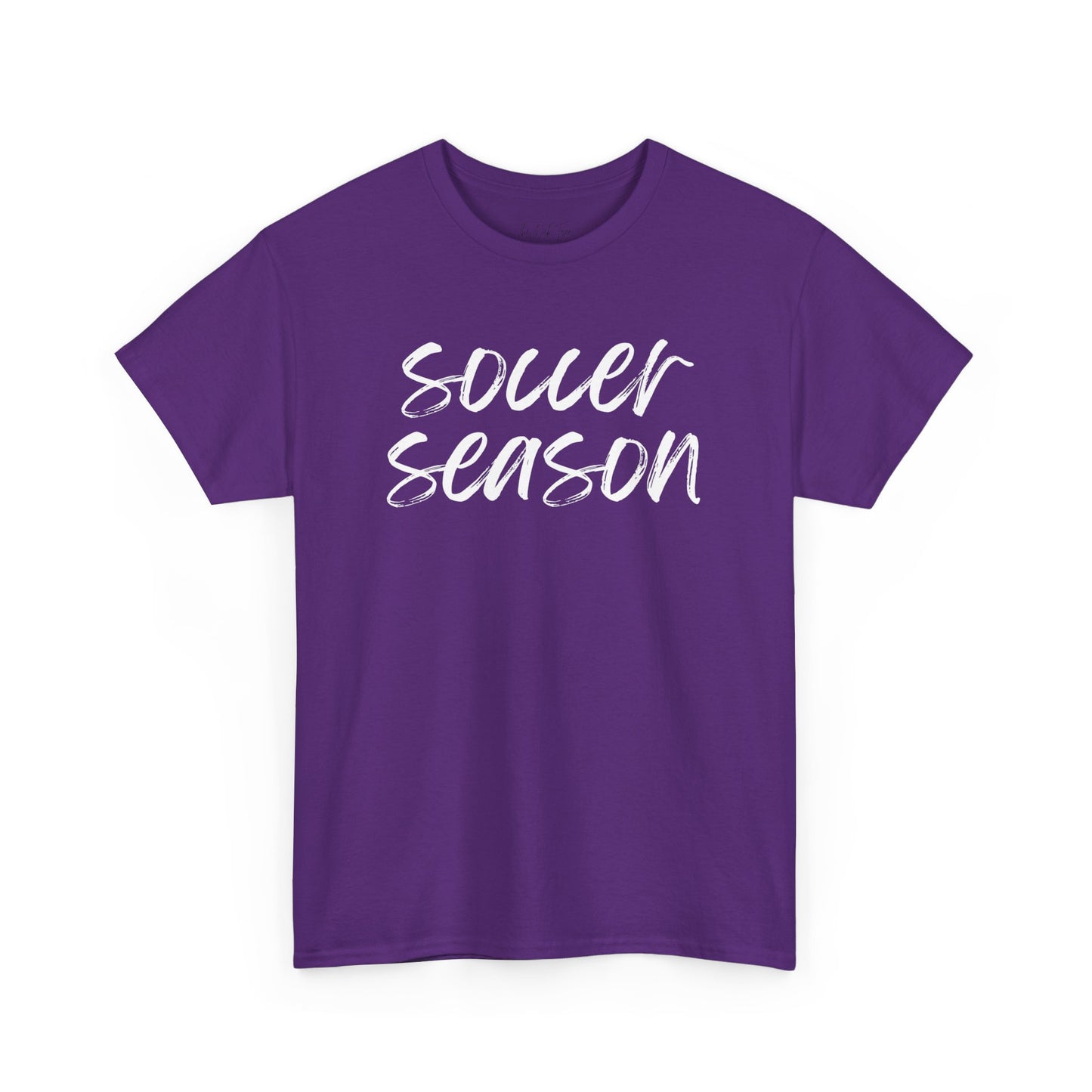 Soccer Season- White Text Tee