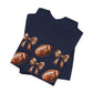 Football & Bows Tee — Cute Game Day Shirt for Fans & Moms