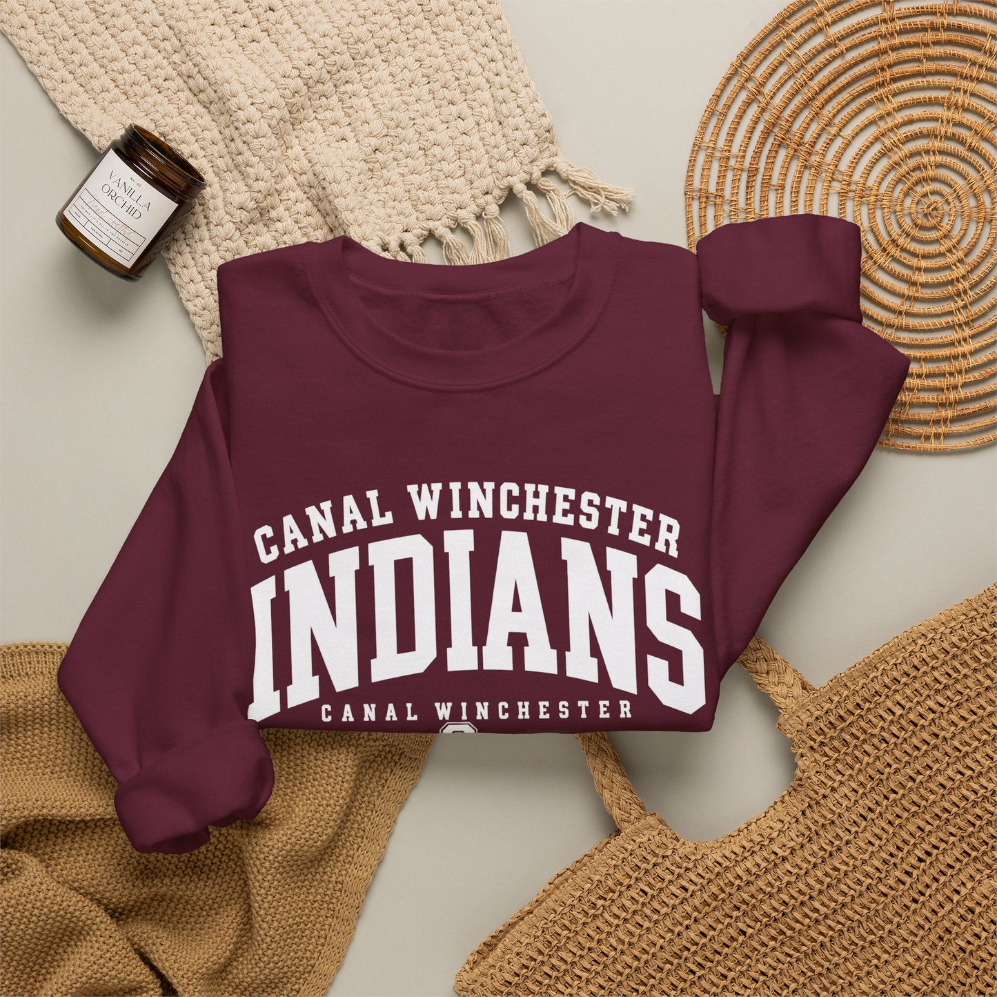 Canal Winchester Indians Crewneck Sweatshirt — School Spirit Pullover