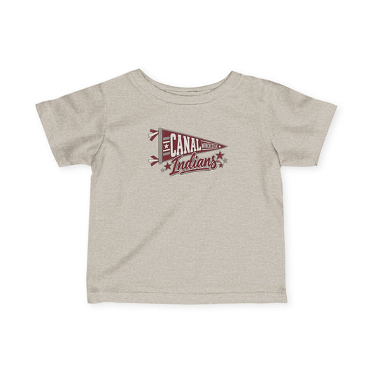 Infant Tee – Canal Indians Vintage Pennant Baby Shirt