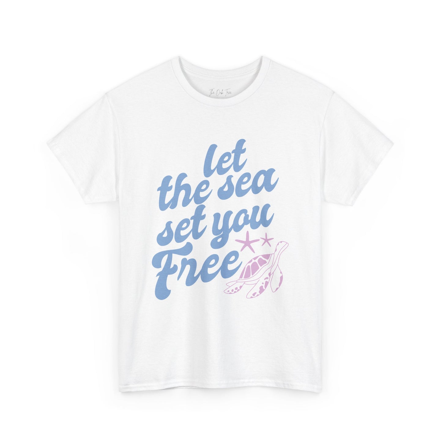 Let the Sea Set You Free Unisex Heavy Cotton Tee