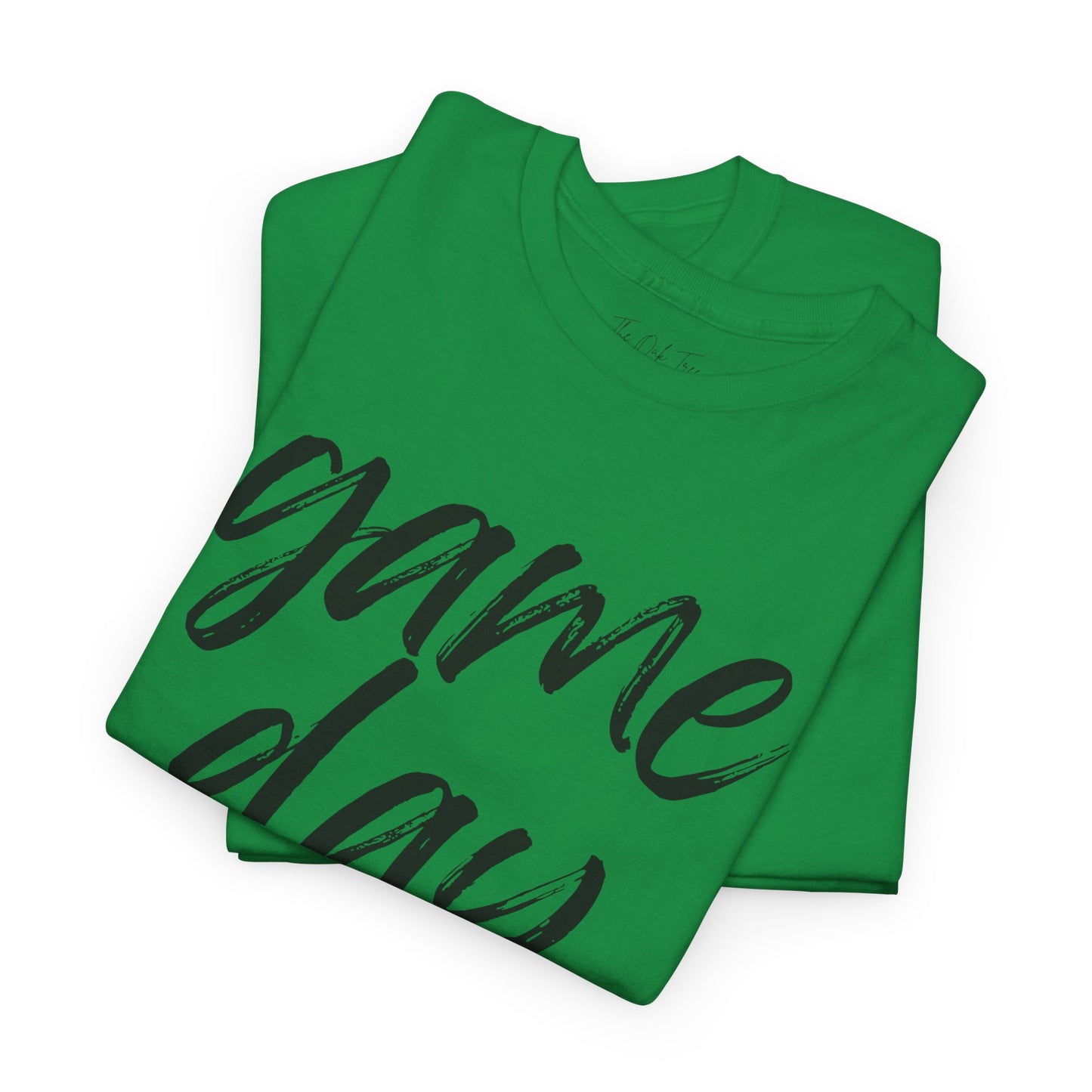 Game Day- Black Text Script Tee