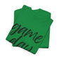 Game Day- Black Text Script Tee