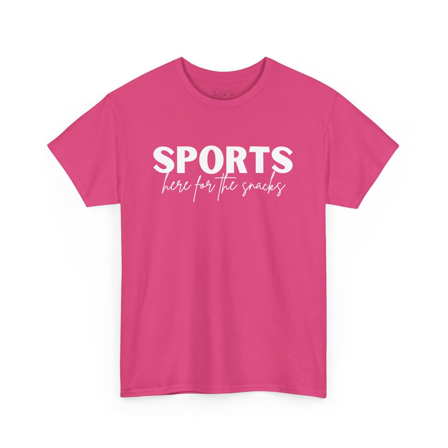 Sports Here for the Snacks Unisex Heavy Cotton Tee