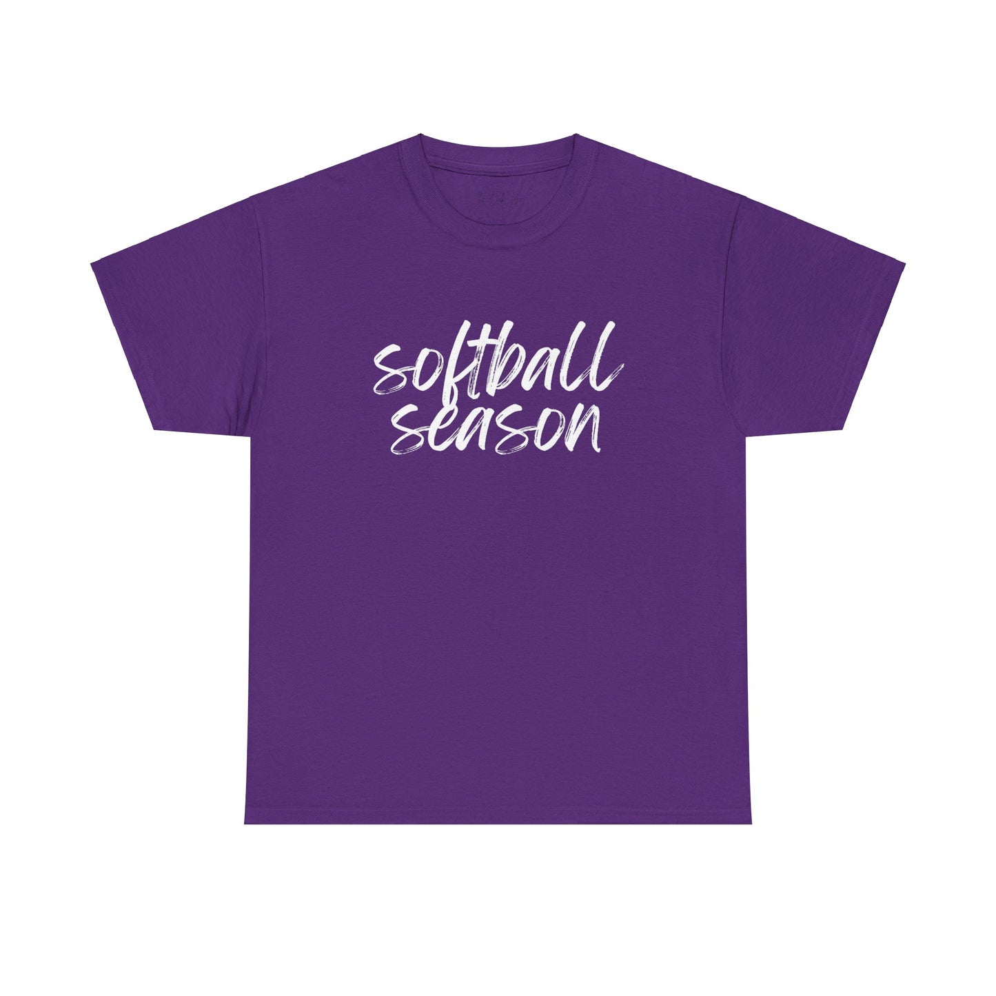 Softball Season- White Text Tee