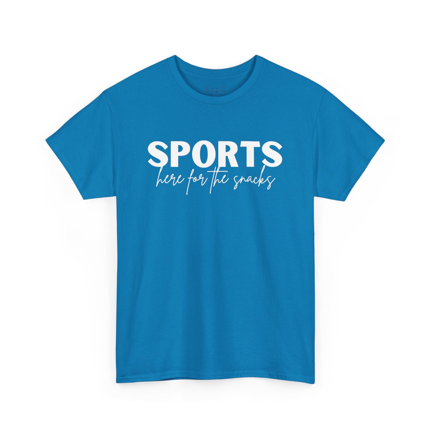Sports Here for the Snacks Unisex Heavy Cotton Tee