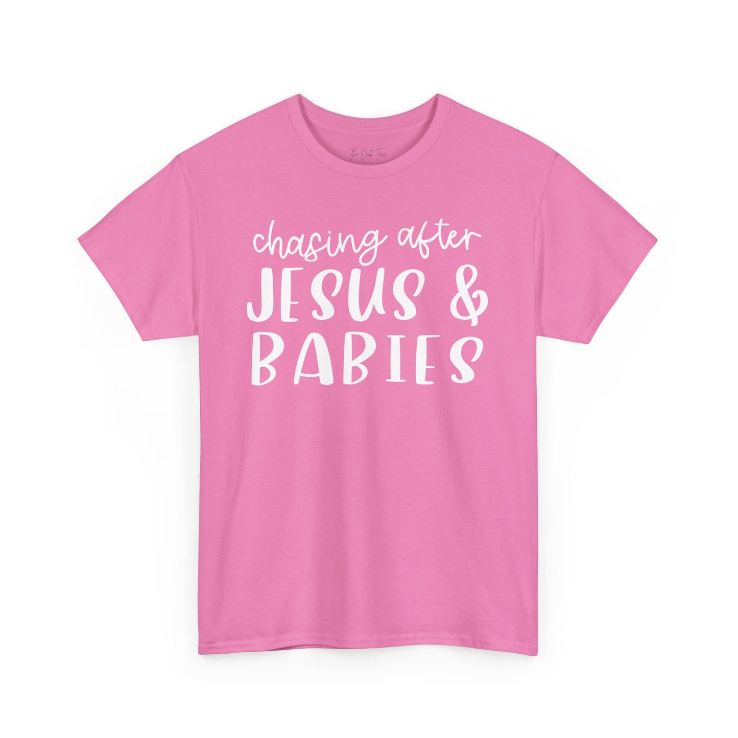 Chasing After Jesus and Babies Unisex Heavy Cotton Tee