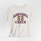Bloom-Carroll Cheer T-Shirt — Purple & Gold Bow Spirit Tee