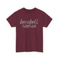 Baseball Season- Grey Text Tee