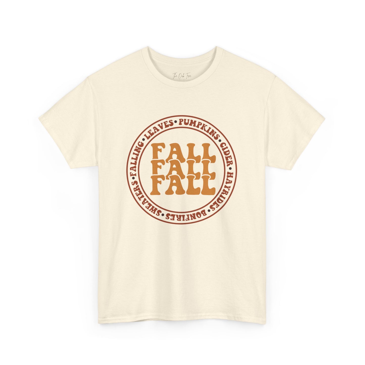 Falling Leaves Pumpkins Cider Hayrides Bonfires Sweaters Unisex Heavy Cotton Tee