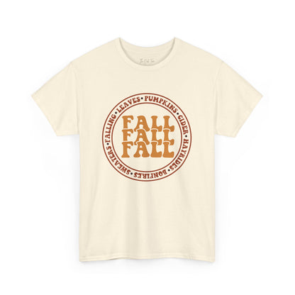 Falling Leaves Pumpkins Cider Hayrides Bonfires Sweaters Unisex Heavy Cotton Tee