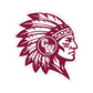 CW Indians Die-Cut Vinyl Sticker — Maroon CW Indians Logo