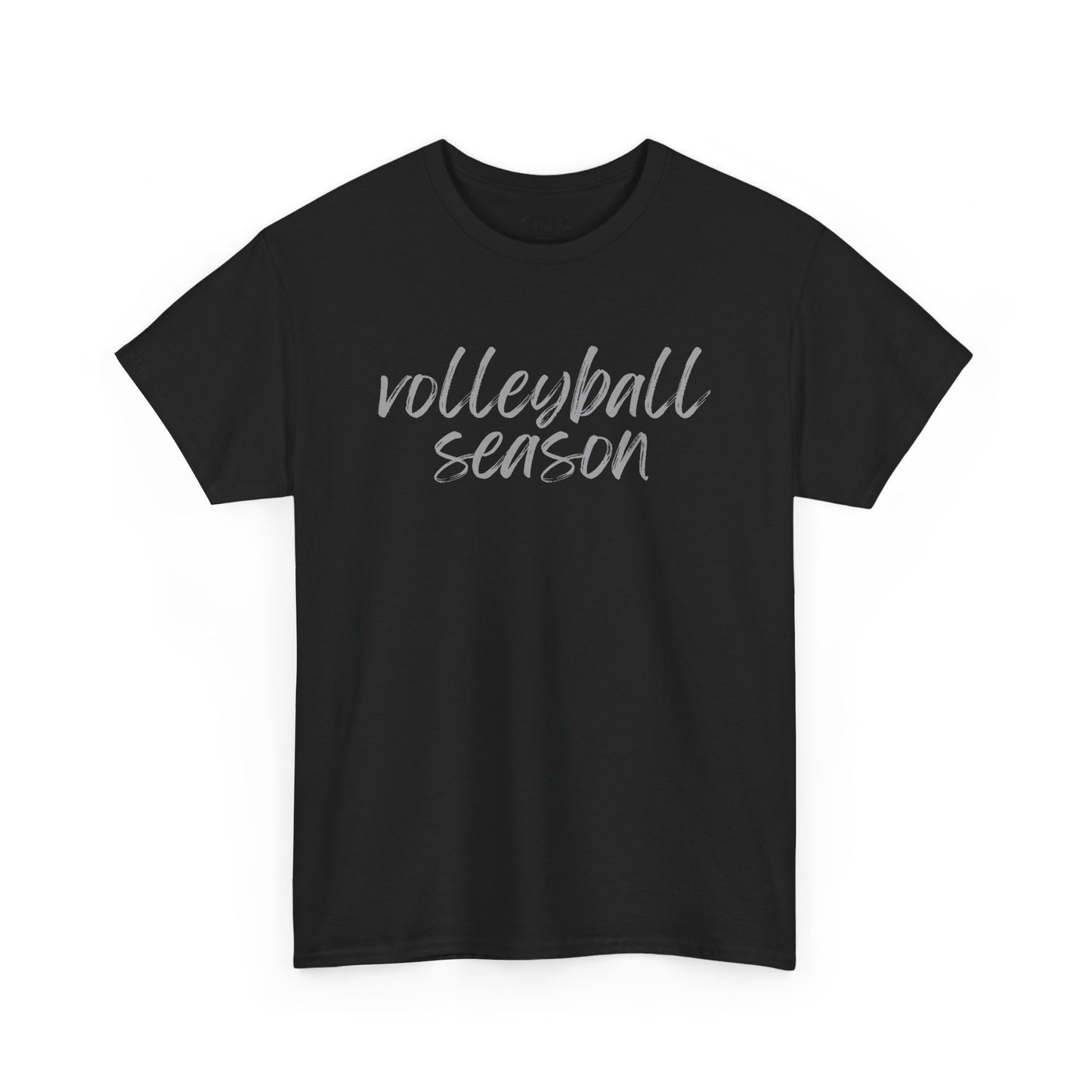 Volleyball Season- Grey Text Tee