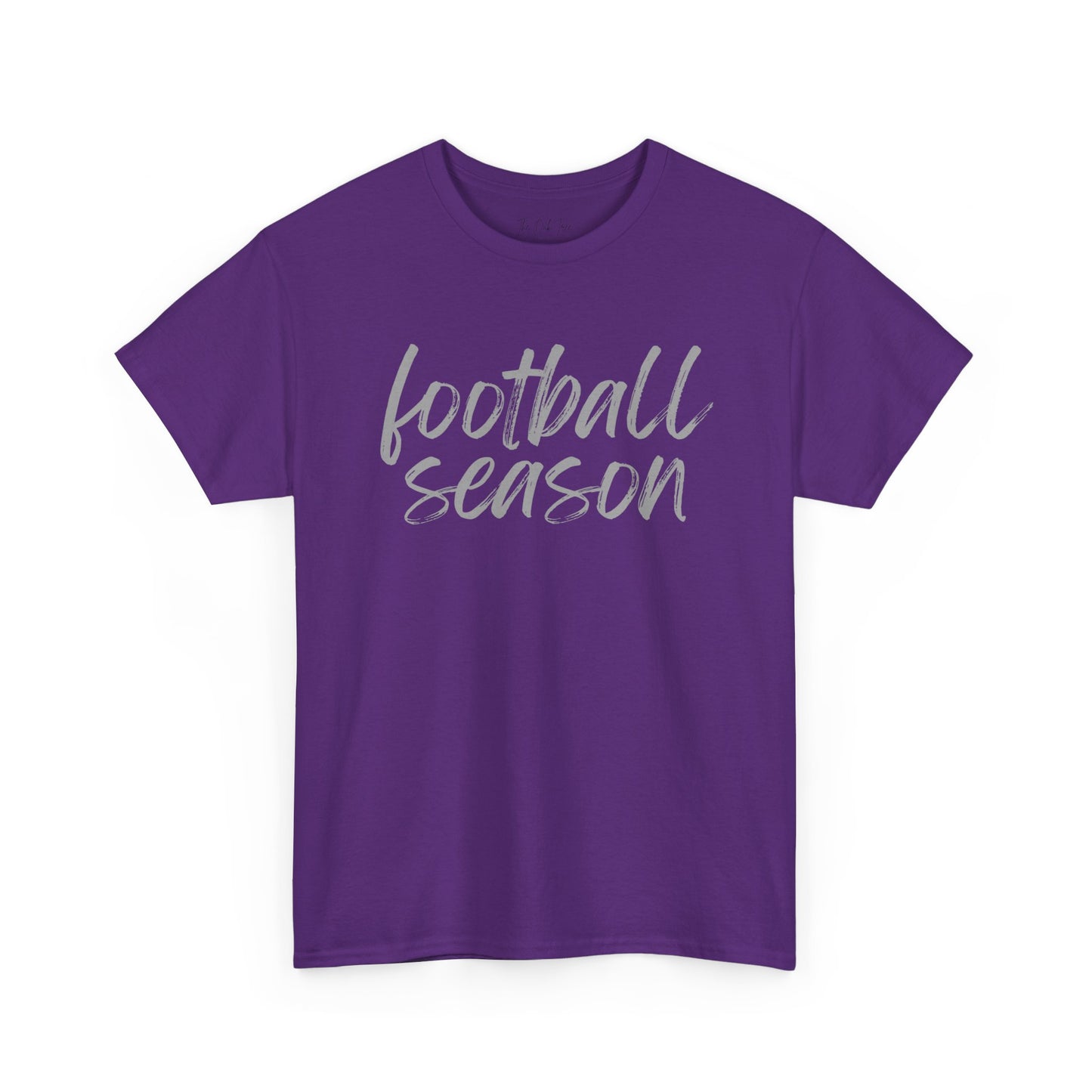 Football Season- Grey Text Tee