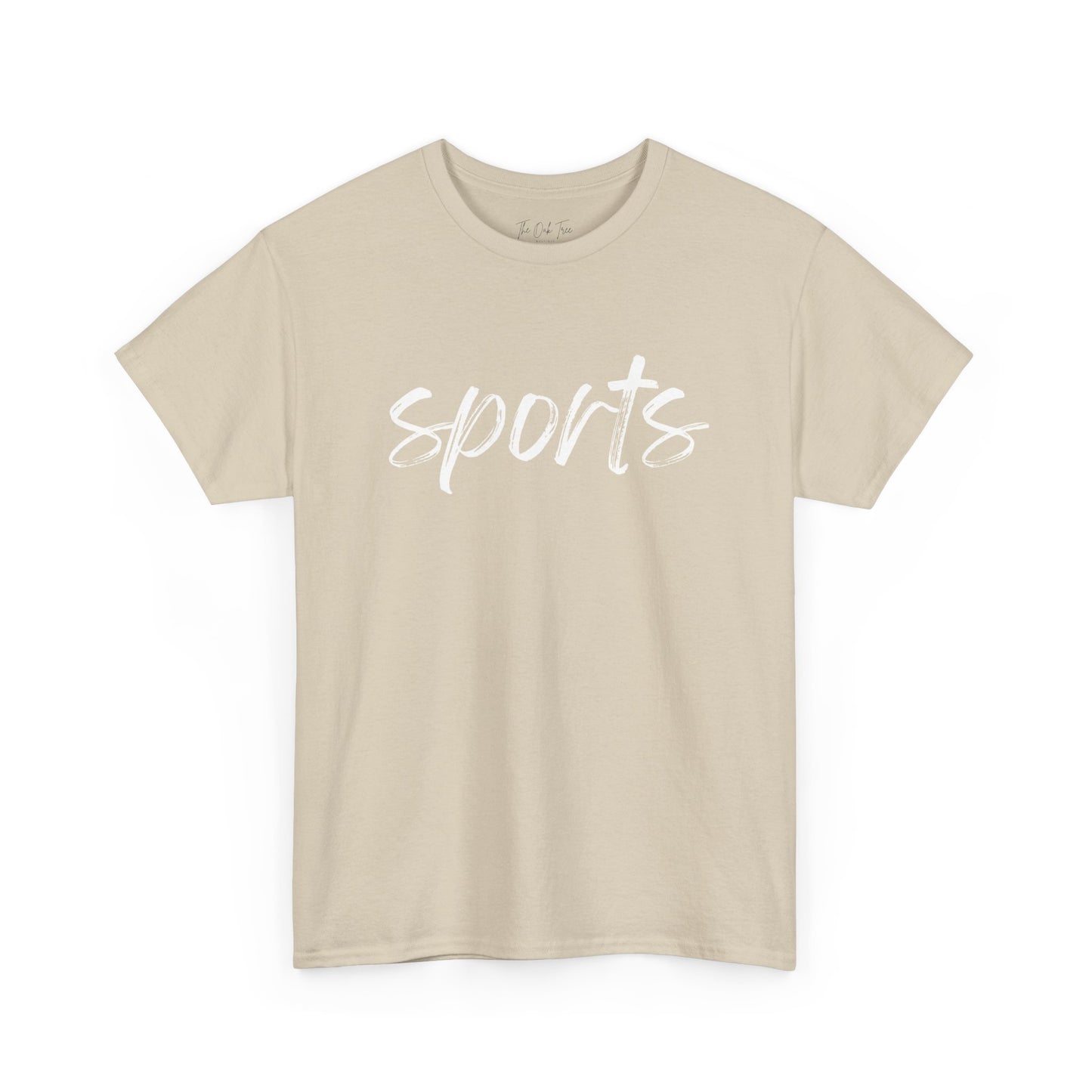 Sports- White Text Tee
