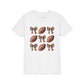 Youth Football & Bows T-Shirt — Cute Cheer Fan Tee for Girls (BELLA + CANVAS)