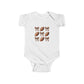 Baby Football & Bow Bodysuit — Cute Game Day Infant Onesie
