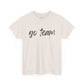 Go Team- Black Text Tee