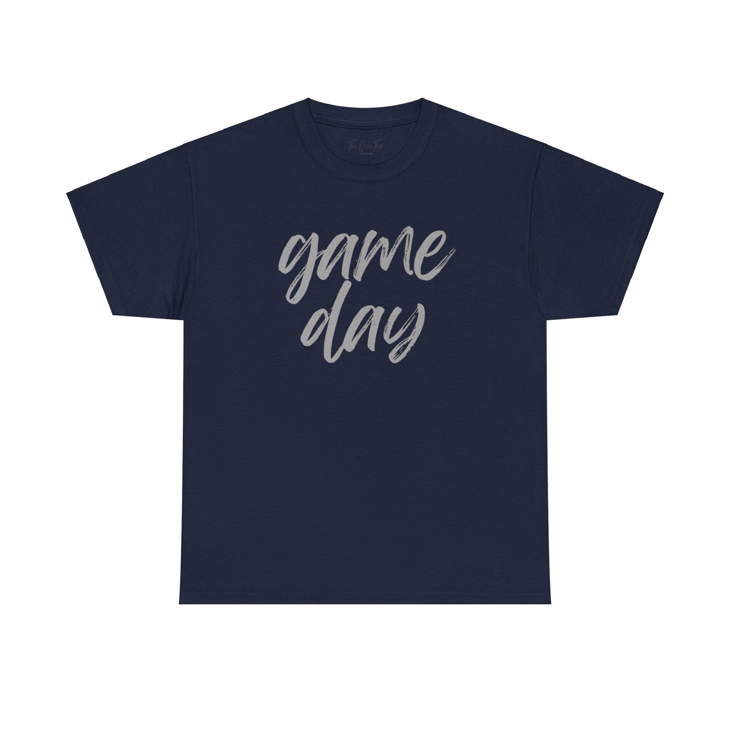 Game Day- Grey Text Script Tee