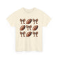 Football & Bows Tee — Cute Game Day Shirt for Fans & Moms