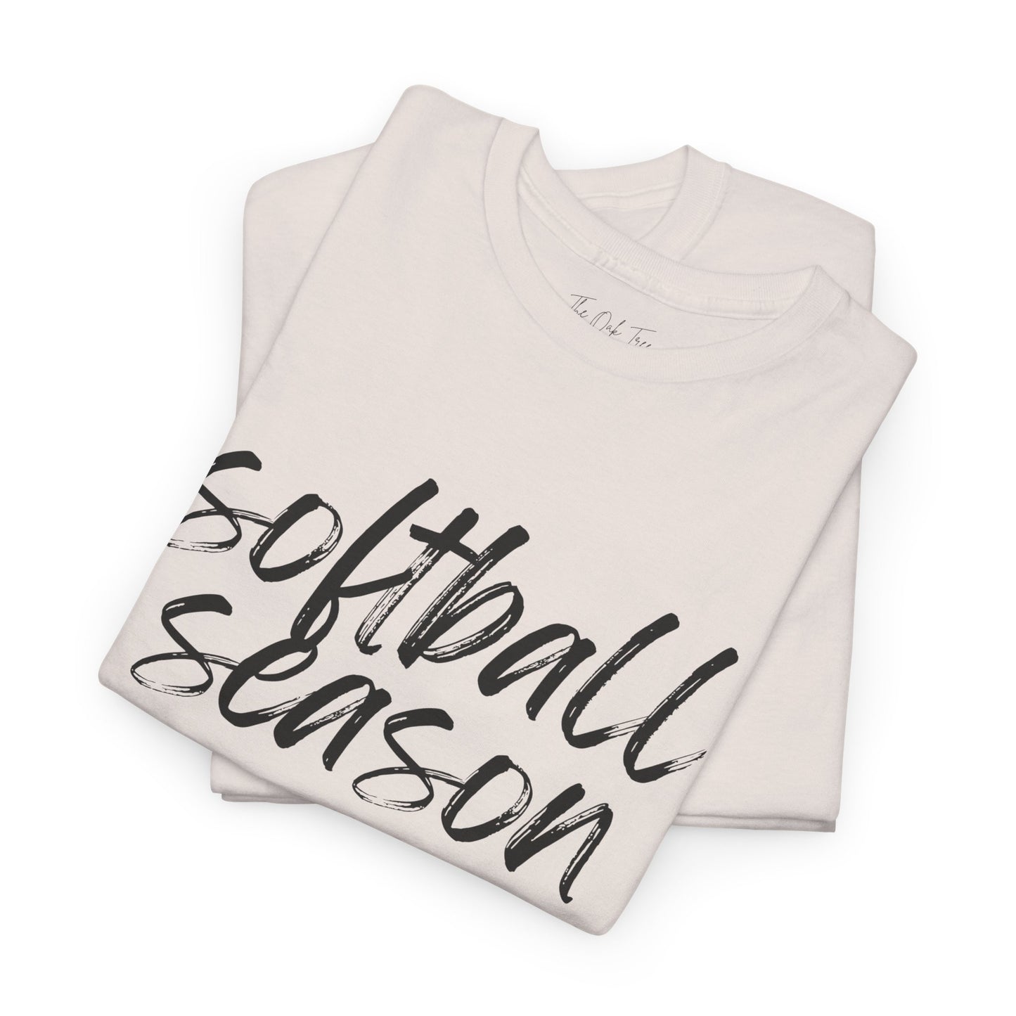 Softball Season- Black Text Tee