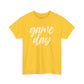 Game Day- White Text Script Tee