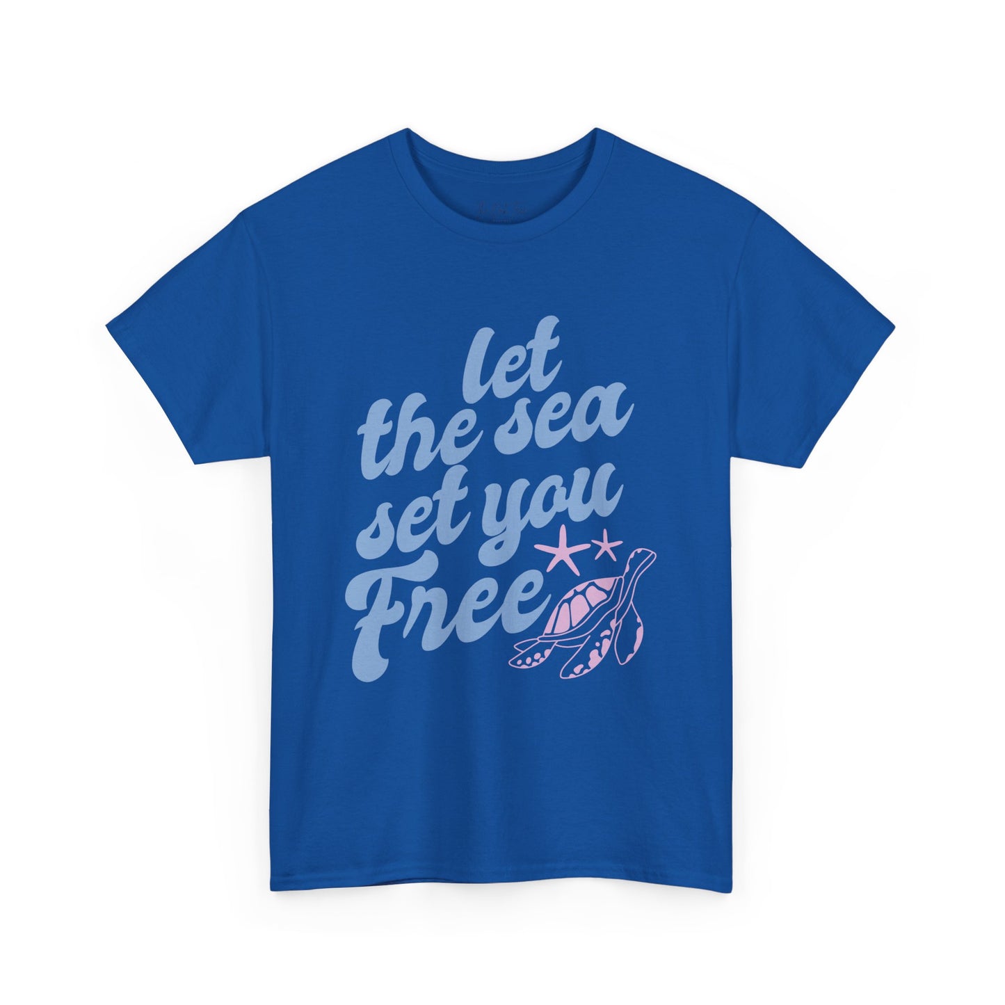 Let the Sea Set You Free Unisex Heavy Cotton Tee