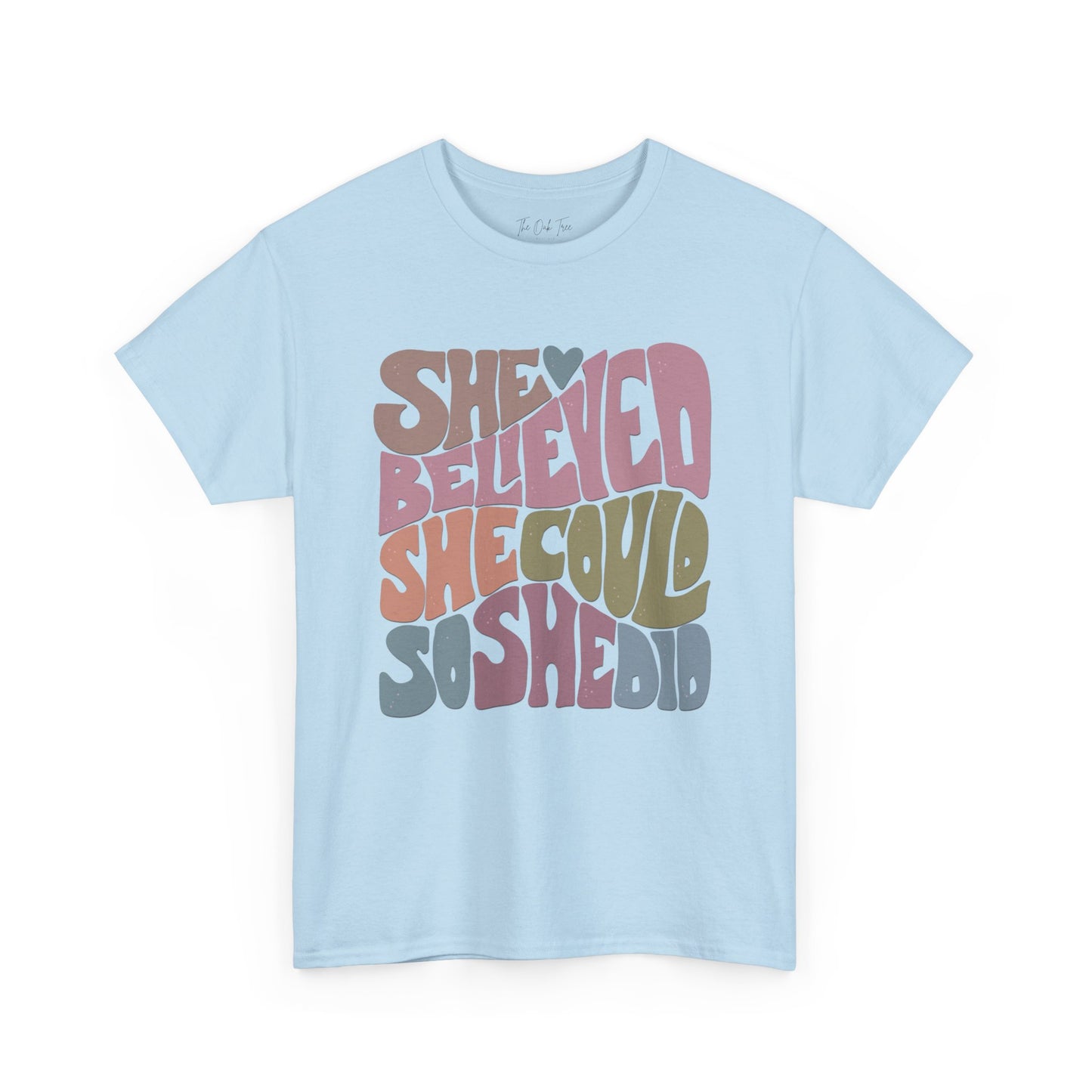 She Believed She Could So She Did Unisex Heavy Cotton Tee