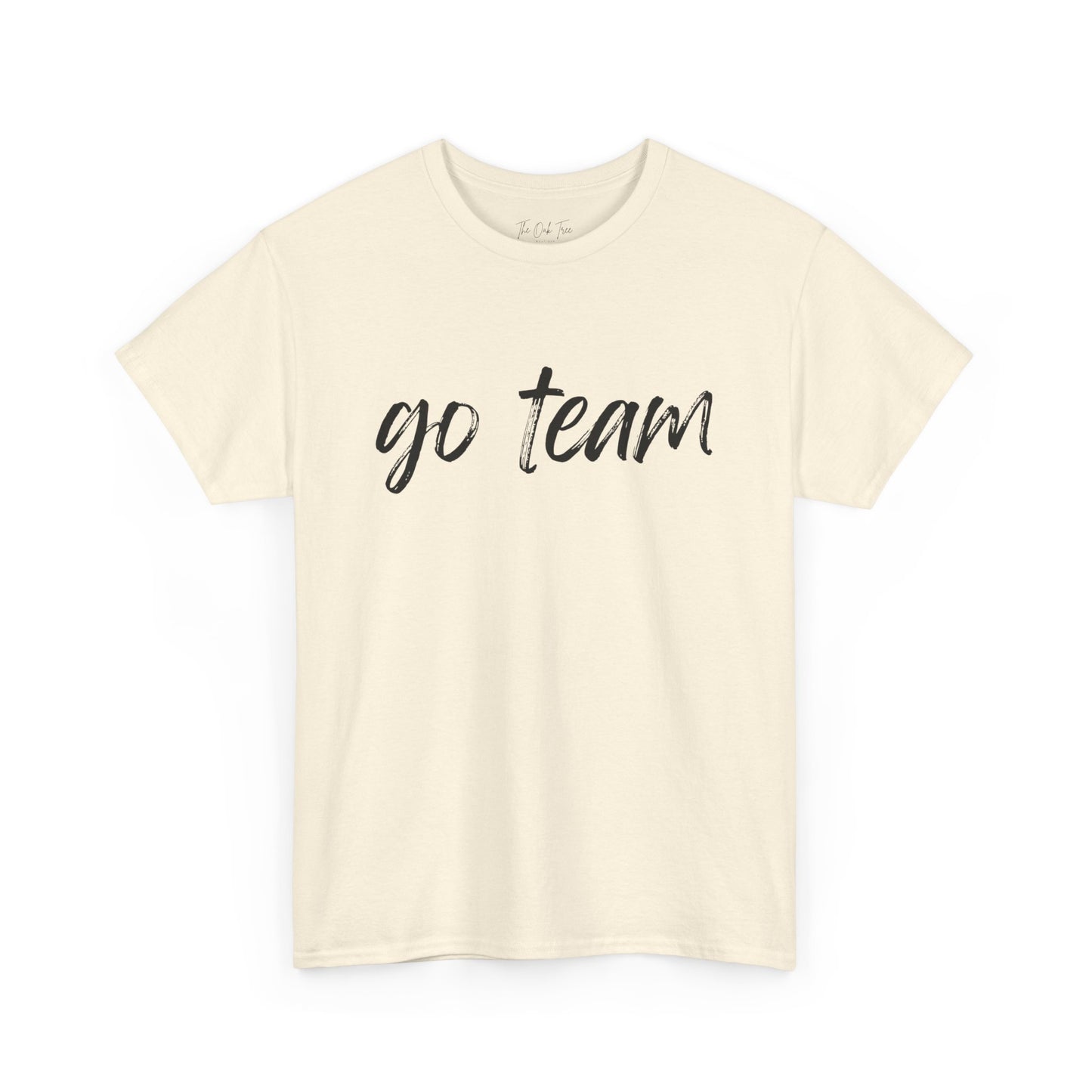 Go Team- Black Text Tee