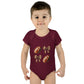 Baby Bodysuit — Football & Bow Pattern Infant Onesie (Cute Game Day Outfit)