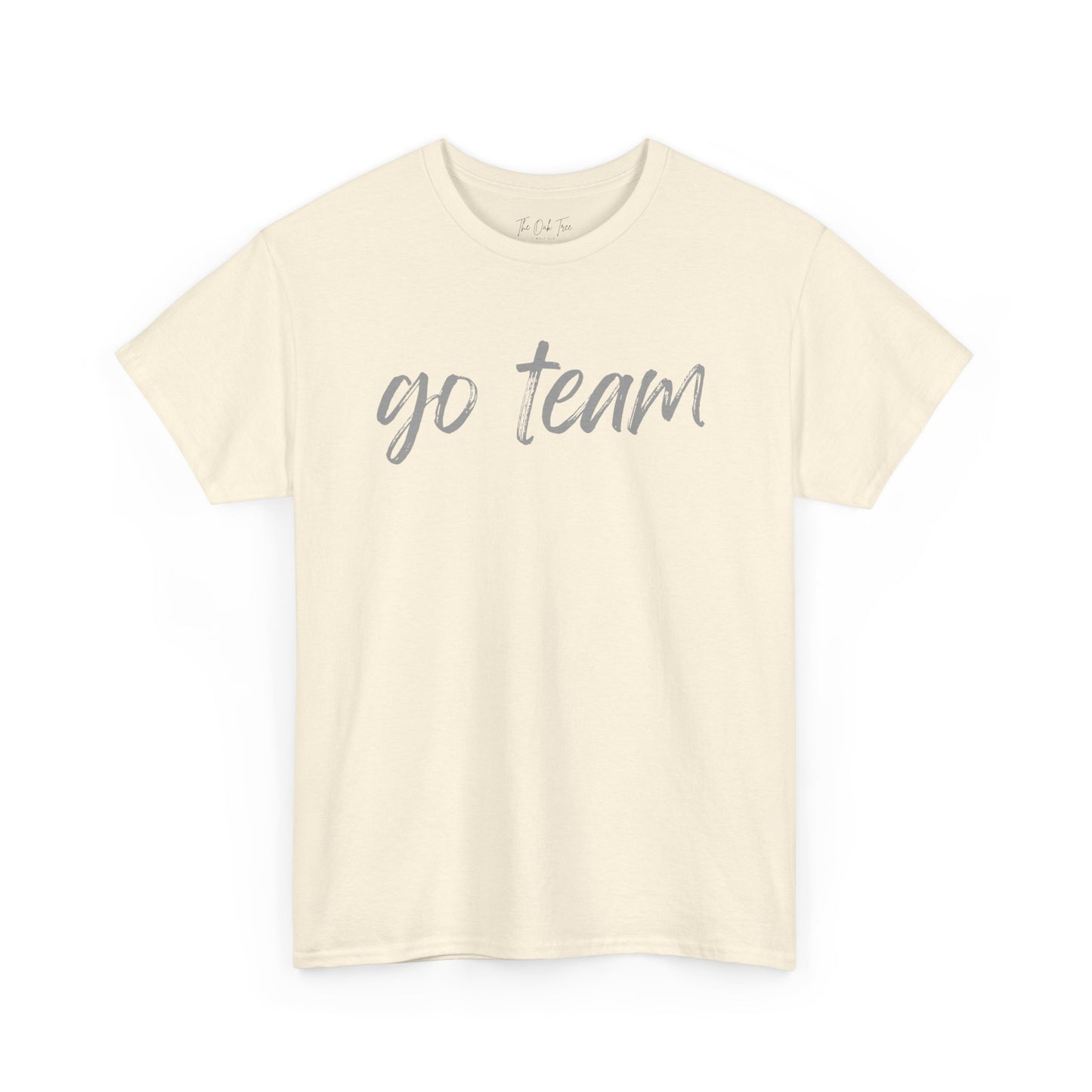 Go Team- Grey Text Tee