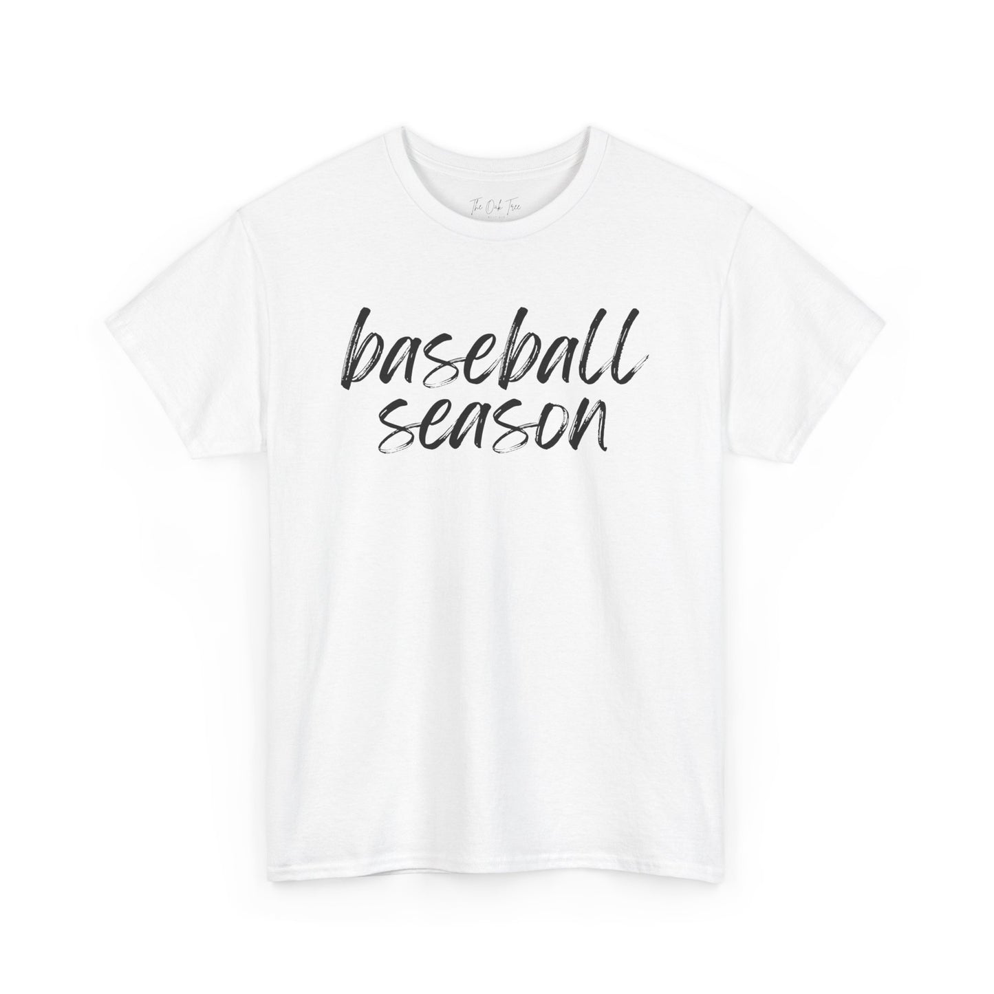 Baseball Season- Black Text Tee