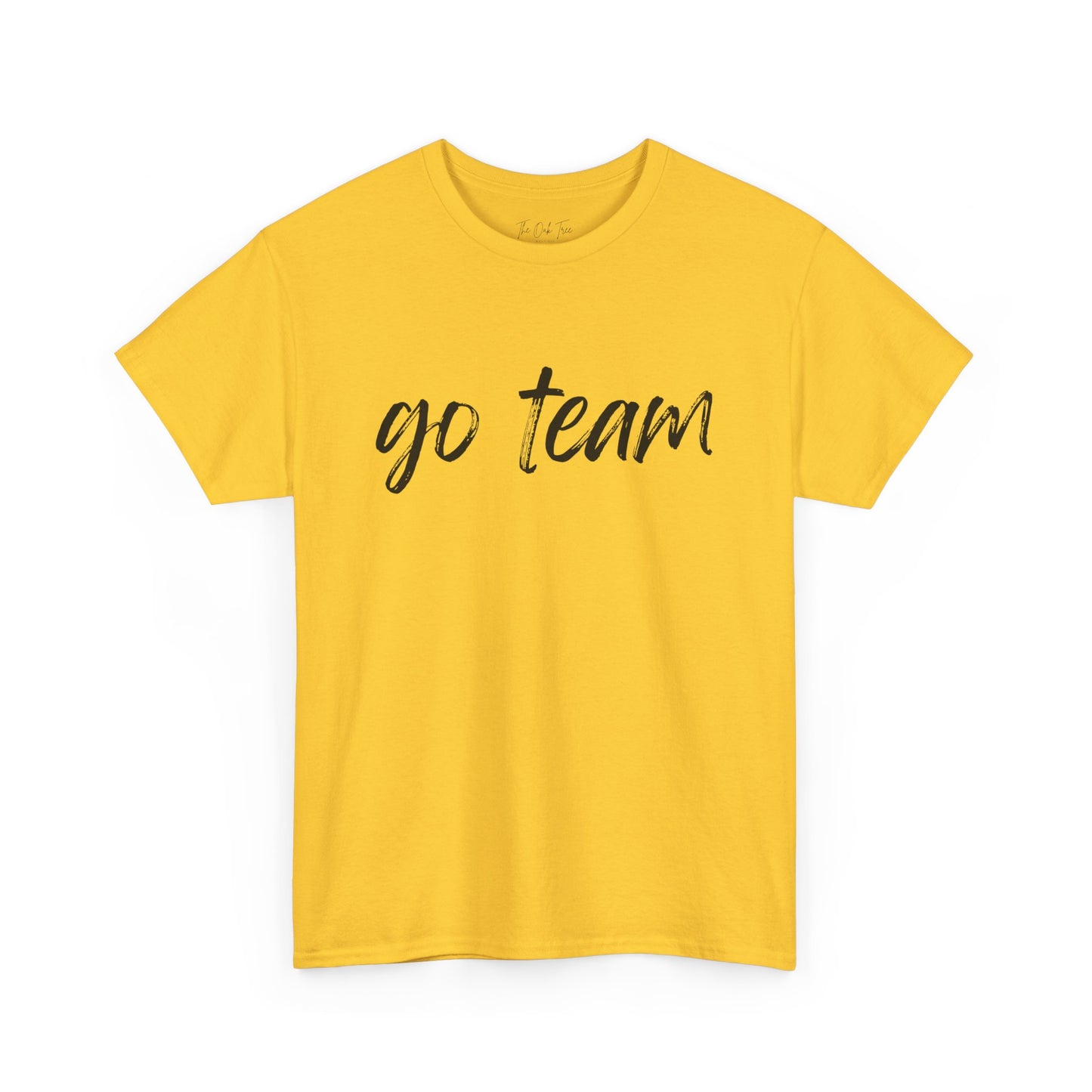 Go Team- Black Text Tee