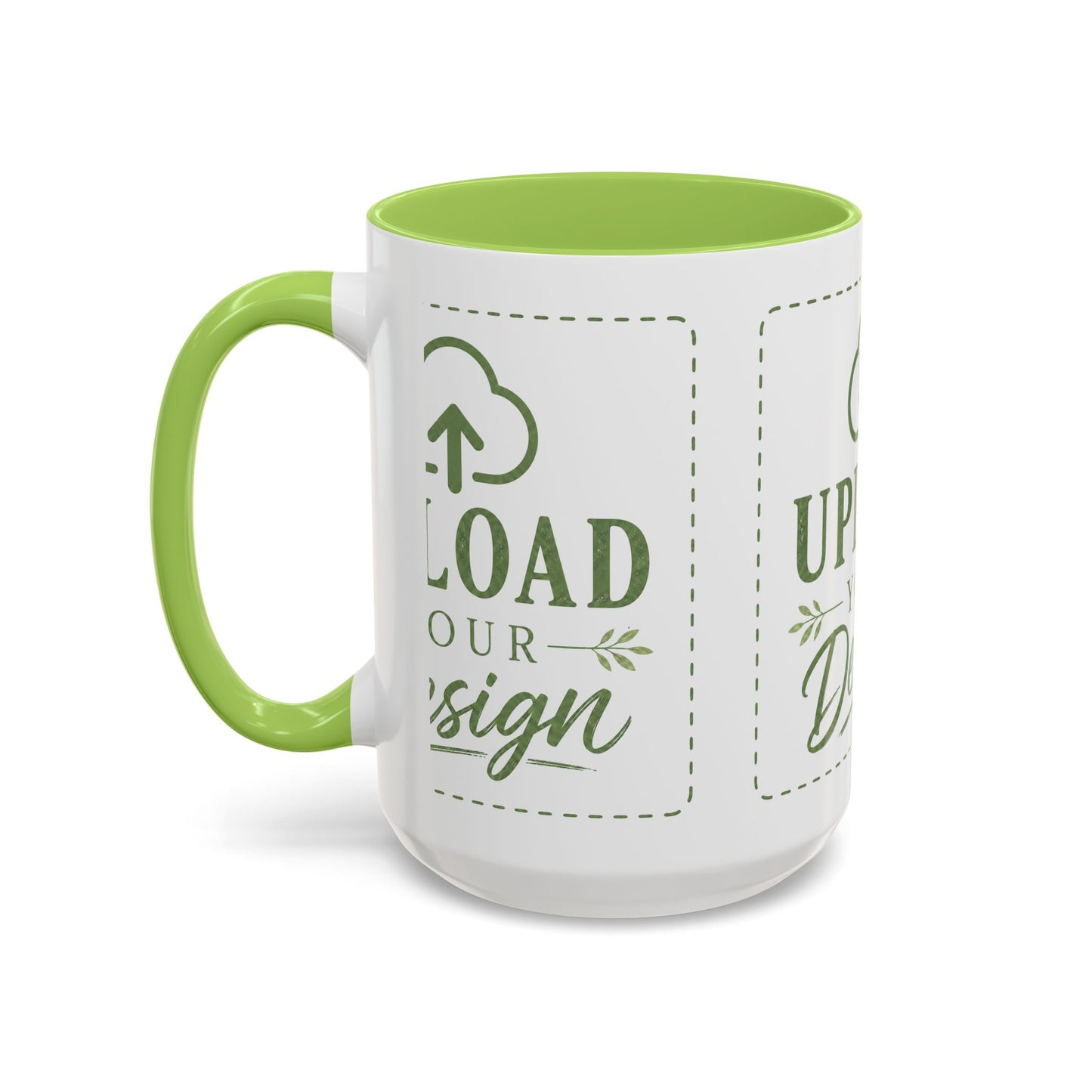 Custom Accent Coffee Mug – Custom Upload Design Ceramic Mug (11oz & 15oz)